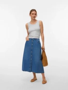 Vmbirkley Mid Waist Long Skirt