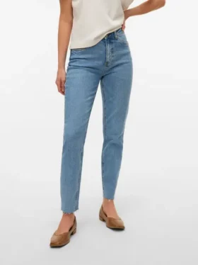 Vmbrenda High Rise Mom Fit Ancle Jeans