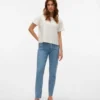 Vmbrenda High Rise Mom Fit Ancle Jeans