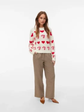 Vmcandyhearts Knitted Pullover