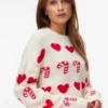 Vmcandyhearts Knitted Pullover