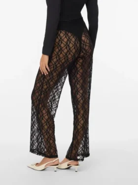 Vmcaroline Mid Waist Trousers