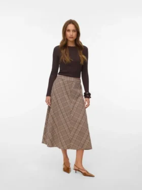 Vmceleste Mid Waist Long Skirt