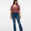 Vmcflash Mid Rise Flared Fit Jeans