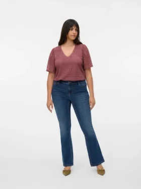Vmcflash Mid Rise Flared Fit Jeans