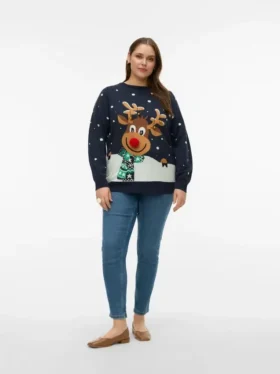 Vmcfrostydeer Knitted Pullover