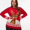 Vmcfrostydeer Knitted Pullover