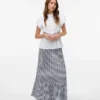 Vmcheck High Waist Long Skirt