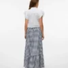 Vmcheck High Waist Long Skirt