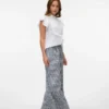 Vmcheck High Waist Long Skirt
