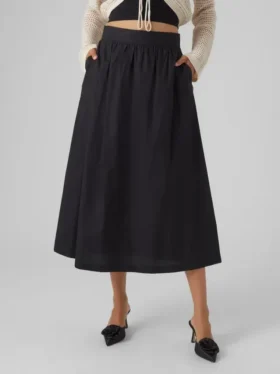 Vmcilla High Waist Long Skirt