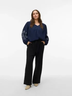 Vmcjadina Mid Waist Trousers