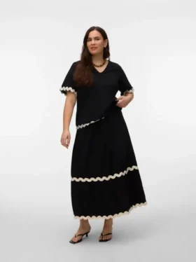 Vmcjenna Mid Waist Long Skirt
