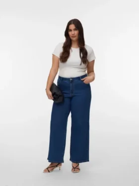 Vmclusia High Waist Wide Leg Fit Jeans