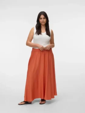 Vmcmira Mid Waist Long Skirt