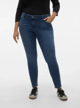 Vmcsela Mid Rise Slim Fit Jeans