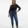 Vmcsela Mid Rise Slim Fit Jeans