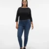 Vmcsela Mid Rise Slim Fit Jeans