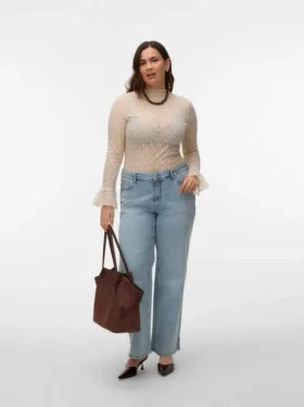 Vmctessa High Rise Straight Fit Jeans