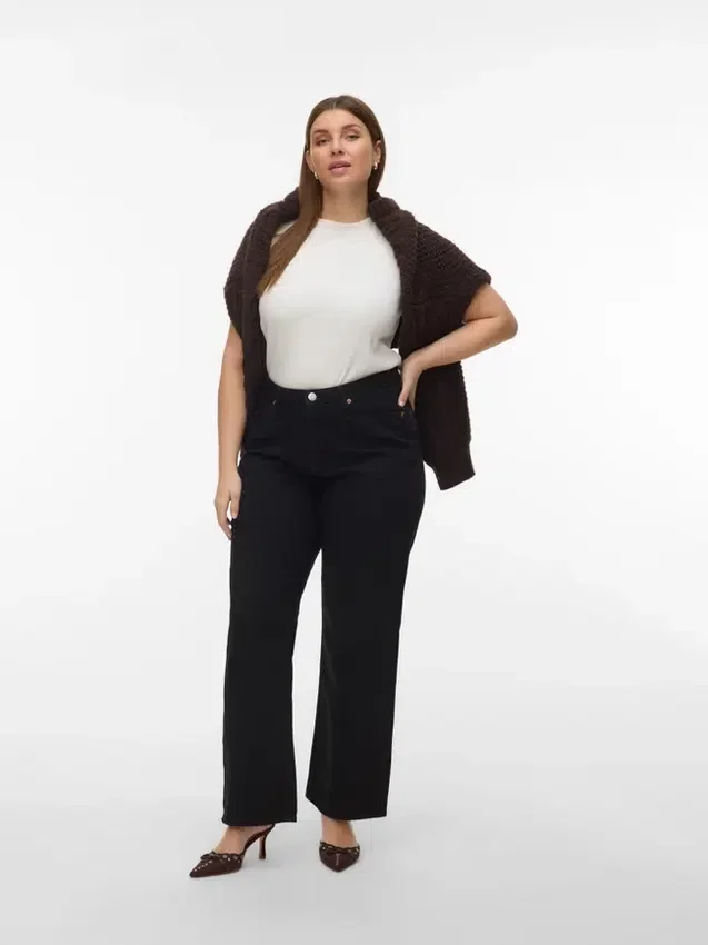 Vmctessa High Rise Wide Leg Fit Jeans Vmctessa High Rise Wide Leg Fit Jeans