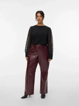 Vmctessa High Rise Wide Leg Fit Jeans