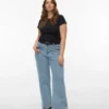 Vmctessa High Rise Wide Leg Fit Jeans