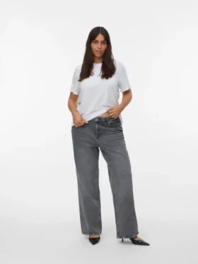 Vmctessa High Rise Wide Leg Fit Jeans