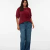 Vmctessa High Rise Wide Leg Fit Jeans