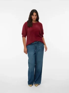 Vmctessa High Rise Wide Leg Fit Jeans