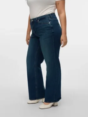 Vmctessa High Rise Wide Leg Fit Jeans