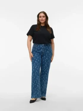 Vmctessa High Rise Wide Leg Fit Jeans