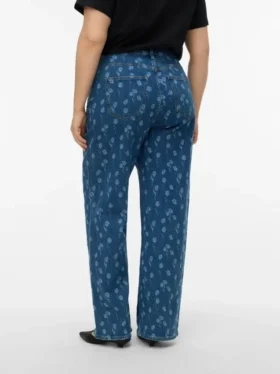 Vmctessa High Rise Wide Leg Fit Jeans