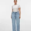 Vmctessa High Rise Wide Leg Fit Jeans