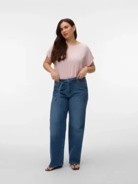 Vmctessa High Waist Wide Leg Fit Jeans