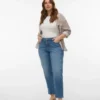 Vmctessa-Stretch High Rise Mom Fit Jeans