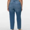 Vmctessa-Stretch High Rise Mom Fit Jeans