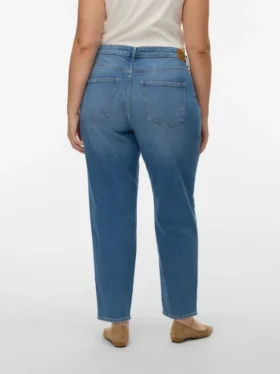 Vmctessa-Stretch High Rise Mom Fit Jeans