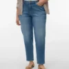 Vmctessa-Stretch High Rise Mom Fit Jeans