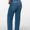 Vmctessa-Stretch High Waist Wide Leg Fit Jeans
