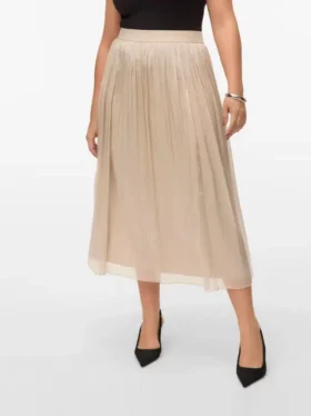 Vmcvips Mid Waist Long Skirt