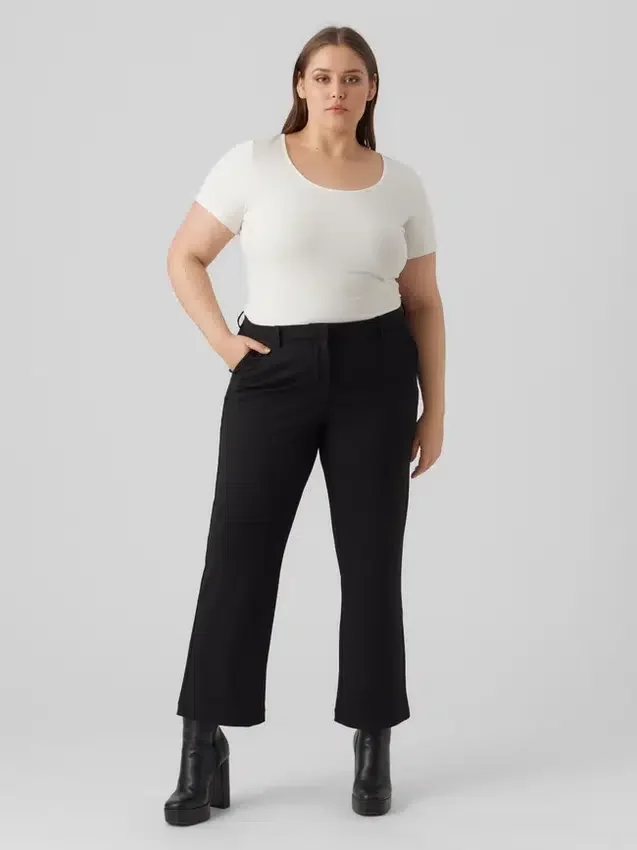Vmczamira Mid Waist Trousers Vmczamira Mid Waist Trousers