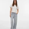 Vmdarcy Mid Rise Wide Leg Fit Jeans