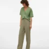 Vmdinna Mid Waist Trousers