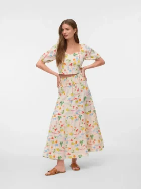 Vmelena High Waist Long Skirt