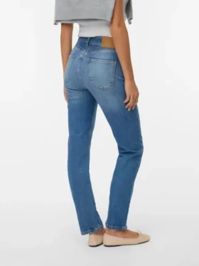 Vmelia High Rise Straight Fit Jeans