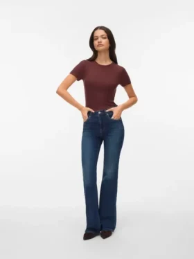 Vmella Mid Rise Bootcut Fit Jeans