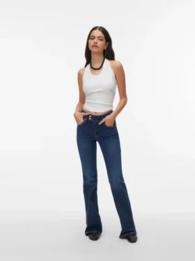 Vmella Mid Rise Bootcut Fit Jeans