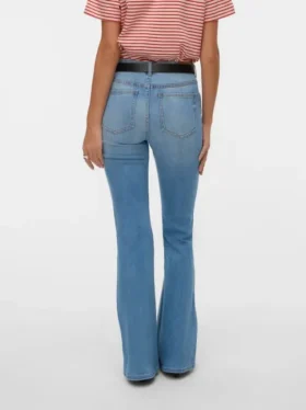 Vmella Mid Rise Bootcut Fit Jeans