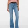 Vmella Mid Rise Bootcut Fit Jeans