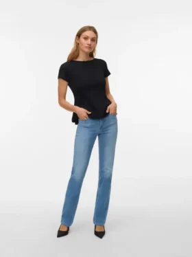 Vmella Mid Rise Straight Fit Jeans